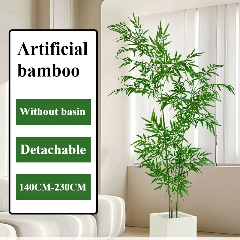 Artificial Bamboo Large Green  - đánh giá và giá Ficus Lyrata Tree