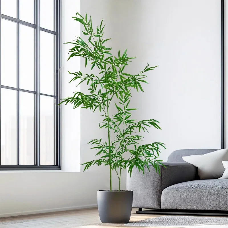Artificial Bamboo Large Green  - đánh giá và giá Ficus Lyrata Tree